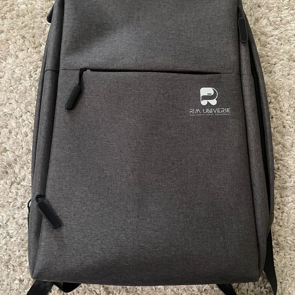RIM Universe Gray Laptop Backpack – NEW w/ USB Charging Port